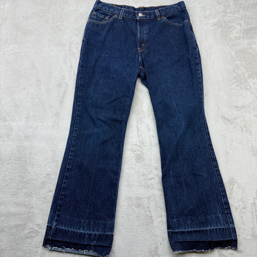 Vintage Levi's 517 Jeans Women's 13 JR Dark Wash Slim Fit Boot Cut USA Made‎ Y2K